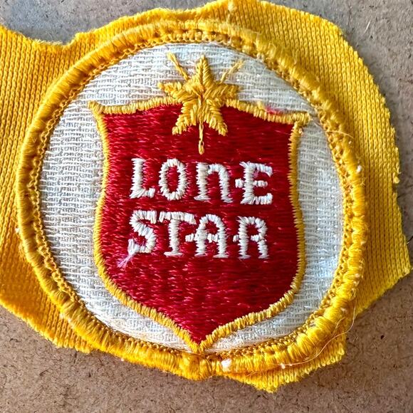 Vintage Lone Star Beer Red Shield Uniform Patch 2.5 Inch Texas Breweriana - Picture 1 of 4